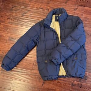 J. Crew Blue Down Puffer Jacket